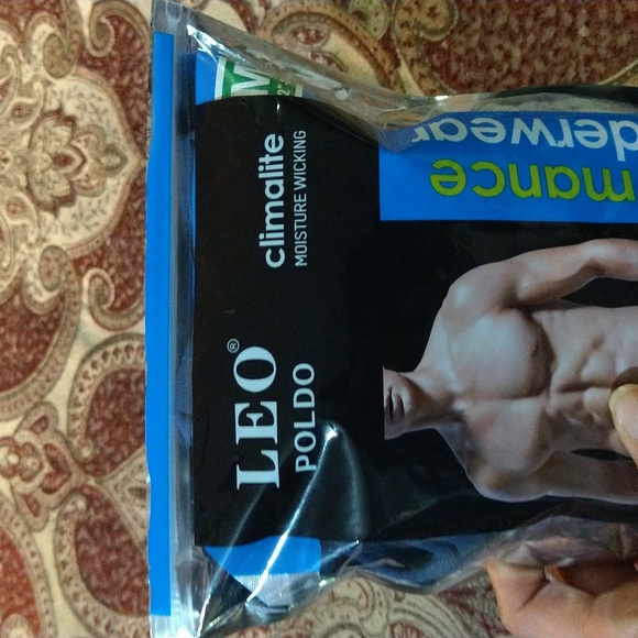 Size M LEO climate moisture black athletic performance boxer briefs - Picture 4 of 13